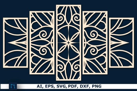 Elegant Laser Cut Mandala Wall Decor Bundle SVG
