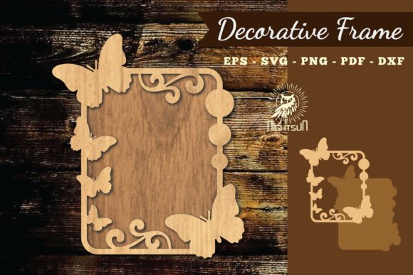 Floral Butterfly Lasercut Frame SVG 2