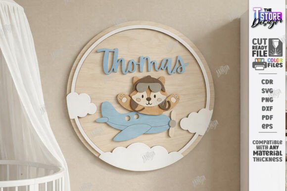 Personalized Nursery Decor with Laser Cut Name Signs
